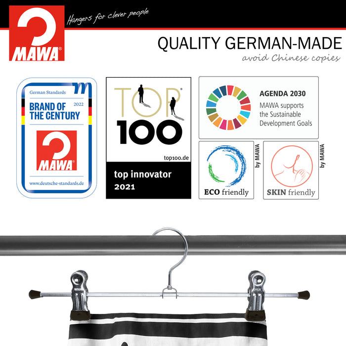 12" Pant Hanger, K-30D, Black