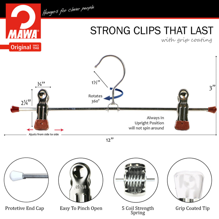 12" Pant Hanger, K-30D, Copper