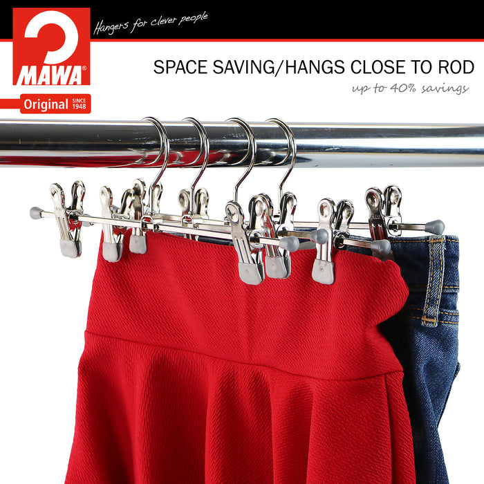 12" Pant Hanger, K-30D, Silver
