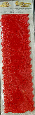123-003 Encaje Frances Rojo