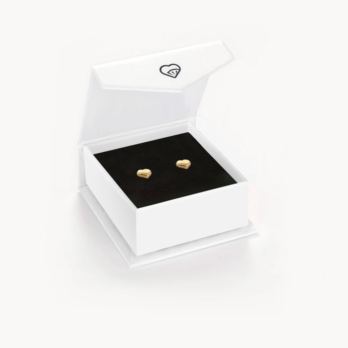 14k Gold Mini Heart Women's Earrings