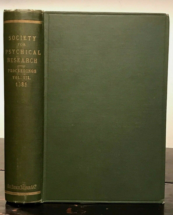 1885 - SOCIETY FOR PSYCHICAL RESEARCH - BLAVATSKY FRAUD THEOSOPHY PARAPSYCHOLOGY