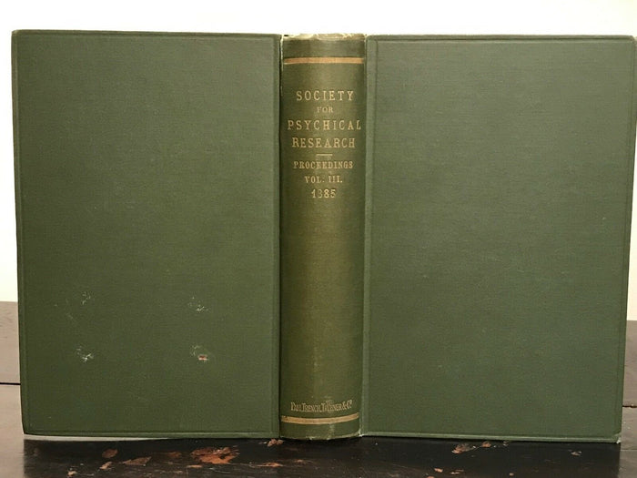 1885 - SOCIETY FOR PSYCHICAL RESEARCH - BLAVATSKY FRAUD THEOSOPHY PARAPSYCHOLOGY