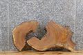 2- Live Edge White Oak Oval Cut Split Slab/Epoxy Slab CLOSEOUT 6396-6397