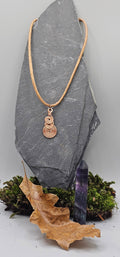 3 Copper spiral pendant
