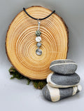3 Natural Tree Agate spiral pendant