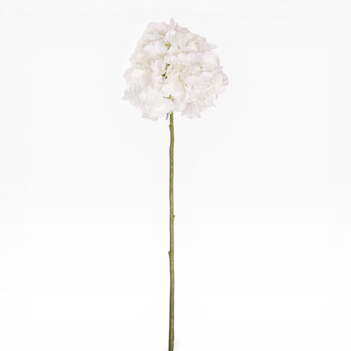 30" Real Touch Hydrangea Stem - White   FL1063