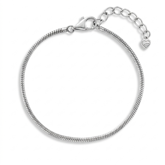 5-6" Thin Snake Baby / Toddler / Kids Bracelet Extension - Sterling Silver