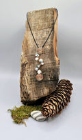 7 Natural Tree Agate bead irregular spiral pendant