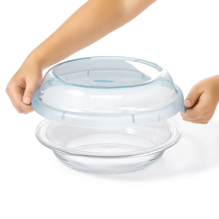 9-in Glass Pie Plate with Lid - touchGOODS