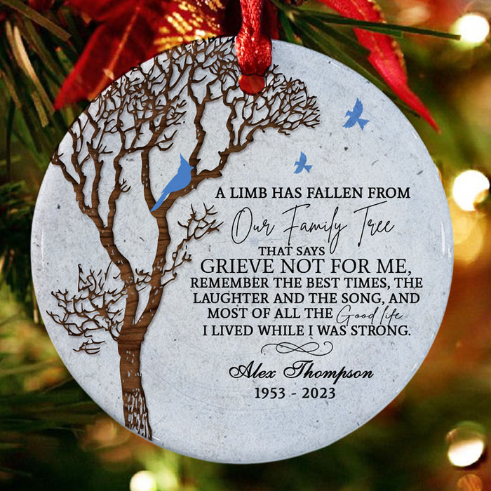 A Limb Has Fallen From the Family Tree Ornament