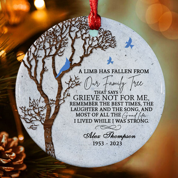 A Limb Has Fallen From the Family Tree Ornament