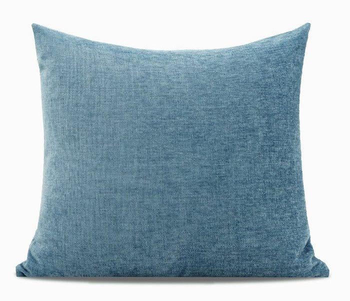 Abstract Blue Modern Sofa Pillows, Large Decorative Throw Pillows, Contemporary Square Modern Throw Pillows for Couch, Simple Throw Pillow for Interior Design-Paintingforhome