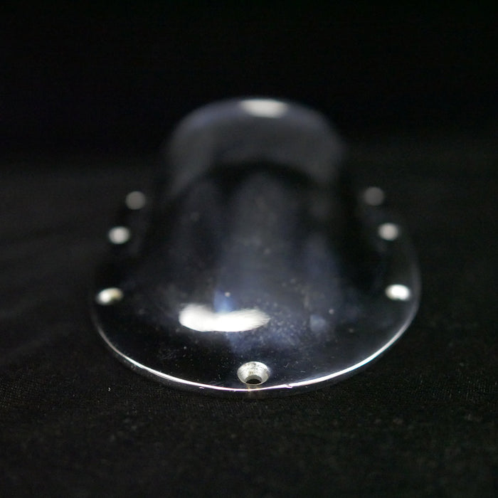 7 5/8" polished chrome ventilator.