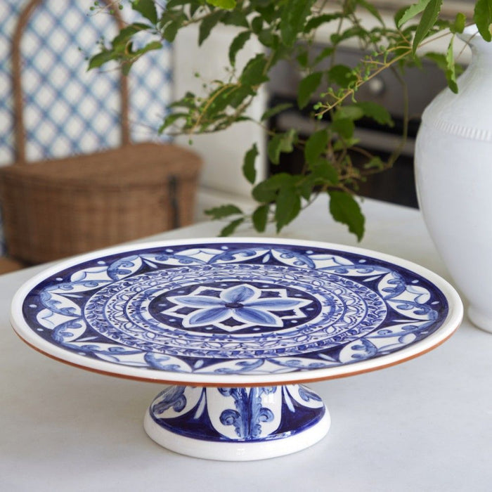 Alentejo Terracotta Footed Cake Plate 13" - touchGOODS