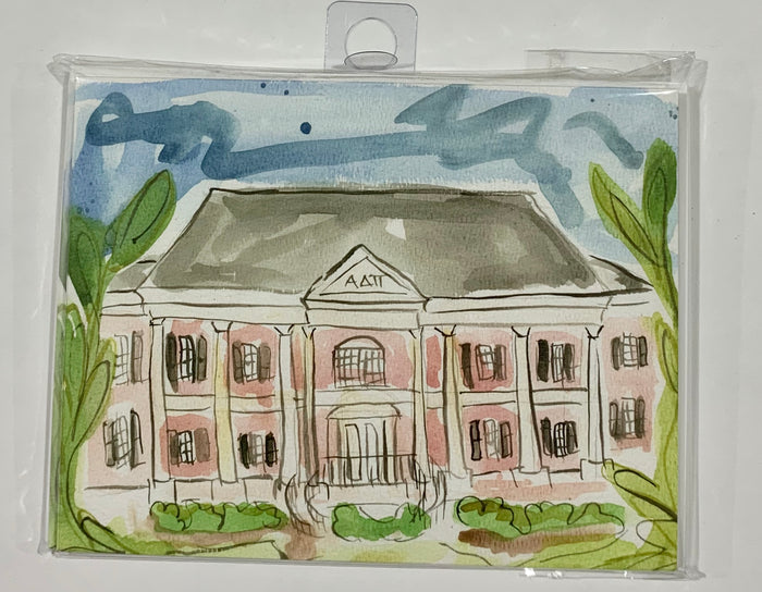 Alpha Delta Pi Sorority House Notecard set