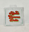 Alpha Gamma Delta Retro Decal
