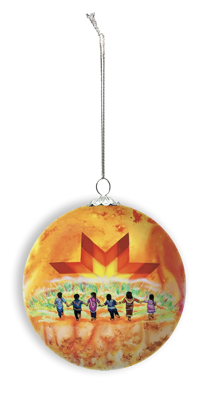 Always in Our Hearts Glass Ornament