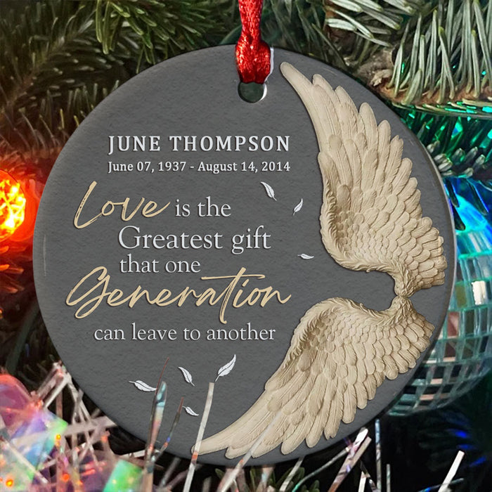 Angel Wings Memorial Ornament