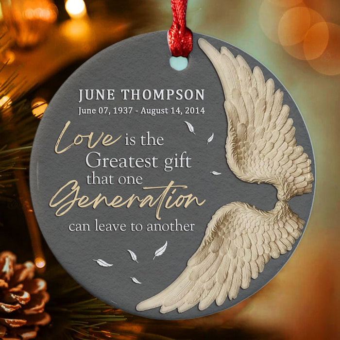 Angel Wings Memorial Ornament