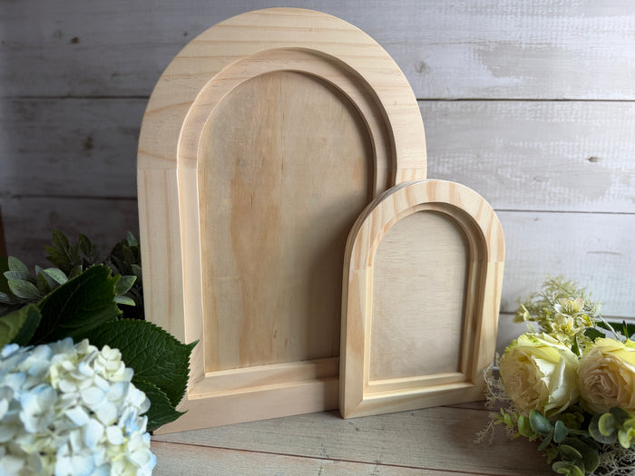 Arched Wood Gallery Blank 7”x10”