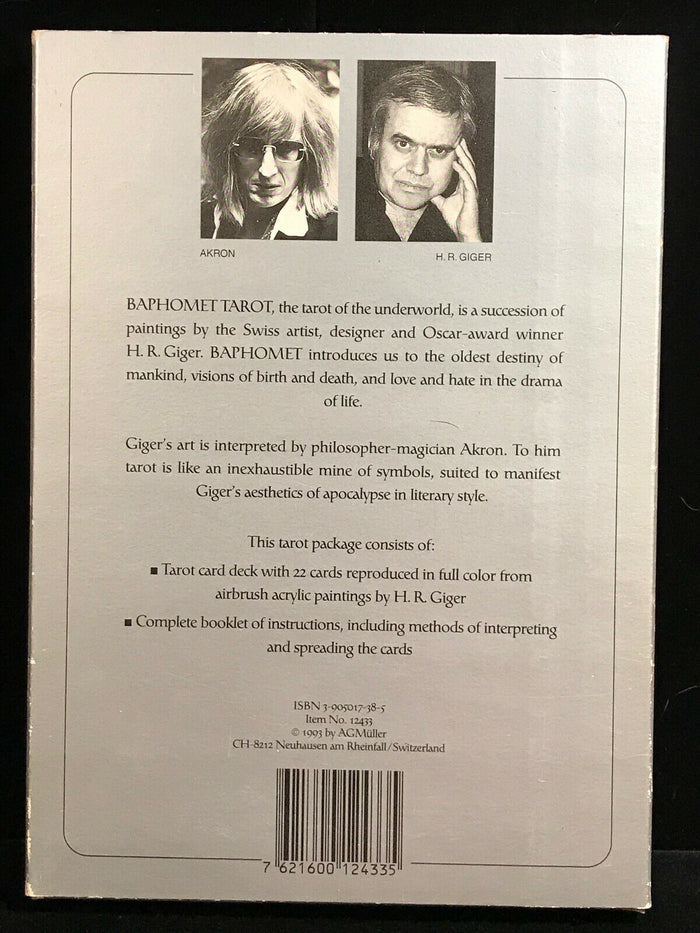 BAPHOMET: THE TAROT OF THE UNDERWORLD - H.R. Giger & Akron - 1st Ed, 1993