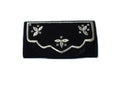 Black Embroidered Velvet Bag - No_Amp | Moroccan Corridor