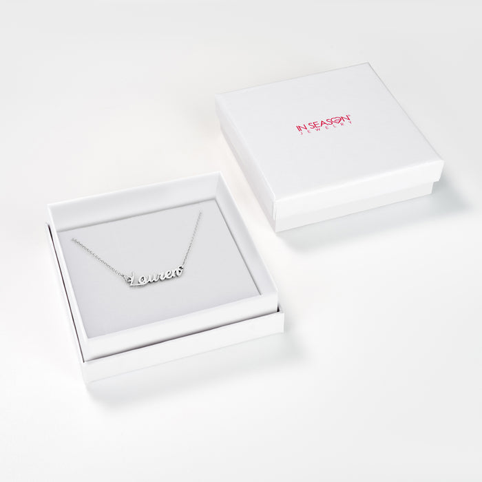 Bliss Custom Name Kids / Children's Necklace - Sterling Silver