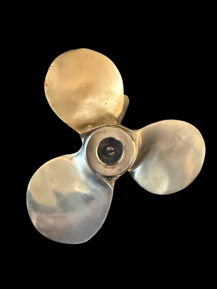 Brass Propeller Pen Holder - Annapolis Maritime Antiques