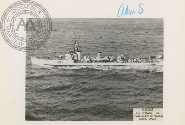 British and Canadian Scimitar and Saladin destroyers - Annapolis Maritime Antiques