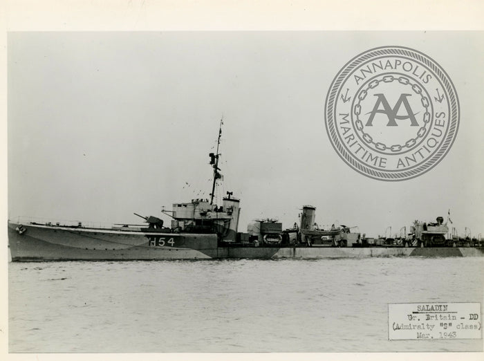 British and Canadian Scimitar and Saladin destroyers - Annapolis Maritime Antiques