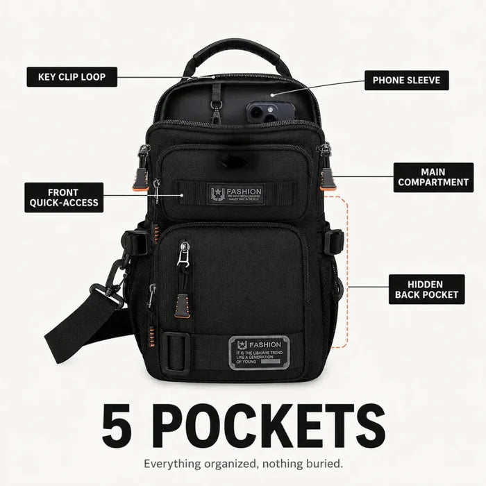 Cargolo – Adjustable Chest Sling Bag Multi-Pockets