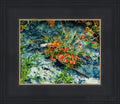 Cascade Flowers Open Edition Print / 10 X 8 Black 14 3/4 12 Art