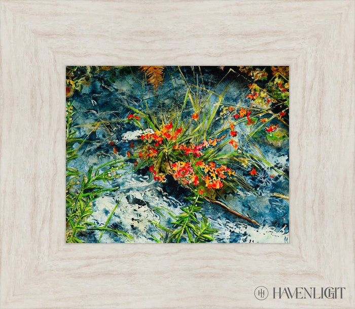 Cascade Flowers Open Edition Print / 10 X 8 Ivory 15 1/2 13 Art