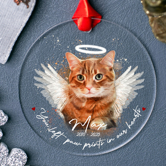 cat memorial ornament photo