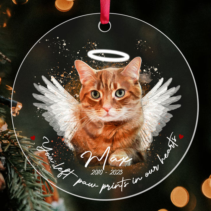 cat memorial ornament photo