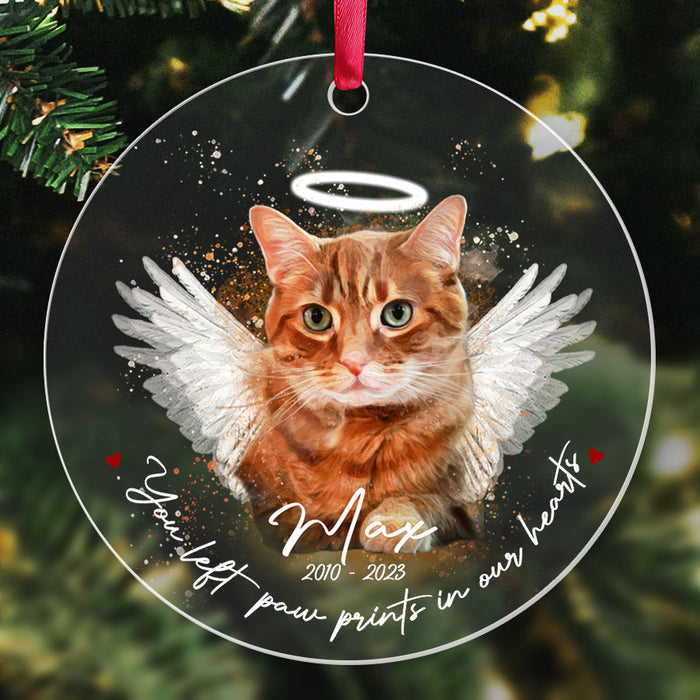 cat memorial ornament photo