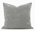 Chequer Modern Sofa Pillows, Large Black and White Decorative Throw Pillows, Contemporary Square Modern Throw Pillows for Couch, Abstract Throw Pillow for Interior Design-Paintingforhome
