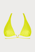 Classe Nautique Triangle Bikini Top in Lime