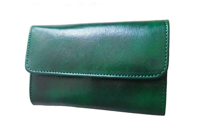 Club Morocco Leather Wallet - Small - Green