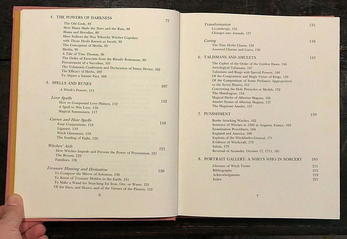 COFFEE TABLE BOOK OF WITCHCRAFT AND DEMONOLOGY - Paul Huson, 1st Ed 1973