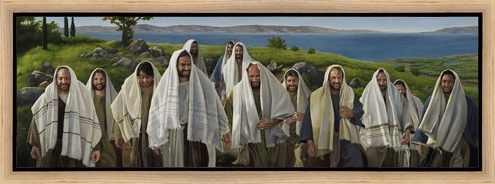 Gallery Wrapped Canvas / 24 X 8 / Natural Wood Float Frame