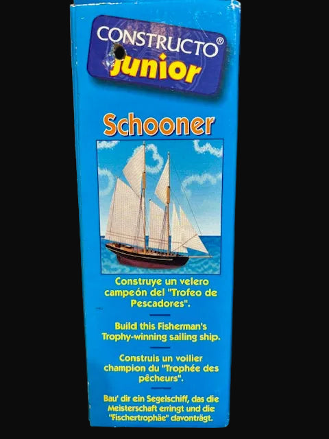 Constructo Junior Schooner Wooden Ship Model Kit – Model 80418 – Beginner Kit