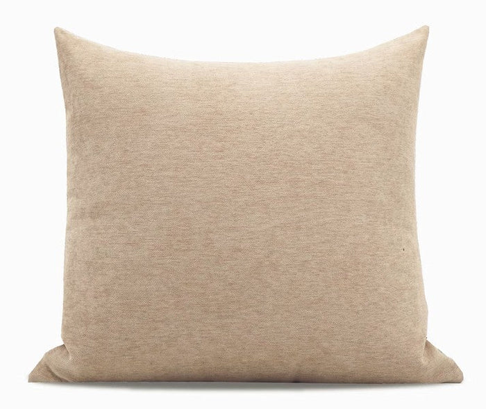 Contemporary Light Brown Modern Sofa Pillows, Large Square Modern Throw Pillows for Couch, Simple Decorative Throw Pillows, Large Throw Pillow for Interior Design-Paintingforhome