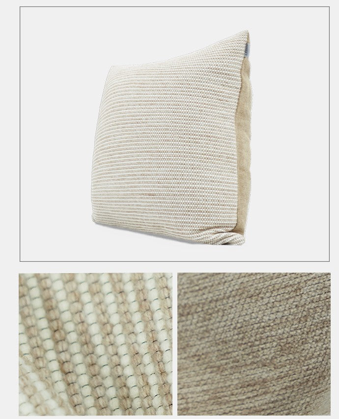 Contemporary Light Brown Modern Sofa Pillows, Large Square Modern Throw Pillows for Couch, Simple Decorative Throw Pillows, Large Throw Pillow for Interior Design-Paintingforhome