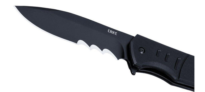 CRKT 6865 Ignitor T Assisted Folding Knife 3.38" Black G10 Handles - NORTH RIVER OUTDOORS