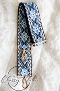 Crossbody Guitar Strap - Beautiful Blues