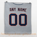 Custom Premium Quilt Blanket Detroit Jersey Baseball Personalized Quilt Gifts for Her & Him