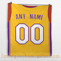 Custom Premium Quilt Blanket Los Angeles Jersey Basketball Personalized Quilt Gifts for Her & Him
