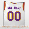 Custom Premium Quilt Blanket Los Angeles Jersey Basketball Personalized Quilt Gifts for Her & Him